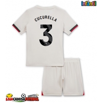 Camisa de Futebol Chelsea Marc Cucurella #3 Equipamento Secundário Infantil 2025-26 Manga Curta (+ Calças curtas)